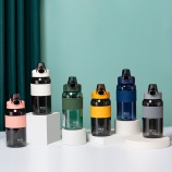 800ML量大大吸管塑料杯大容量户外旅行运动水杯子