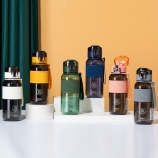 580ML提绳弹盖直饮塑料杯男士户外旅行运动健身水杯子