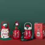 850ML圣诞款背带提手大胖保温杯