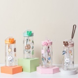 550ML洛可吸管塑料杯（彩盒）