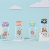 420ML欢乐熊弹盖玻璃杯