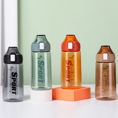 500ML迈巴塑料杯户外运动便携提手弹跳盖太空杯（彩盒）