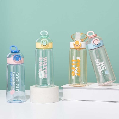 500ml吸管弹盖塑料杯（彩盒）