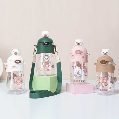 700ml公仔DUKE熊塑料杯(彩盒）