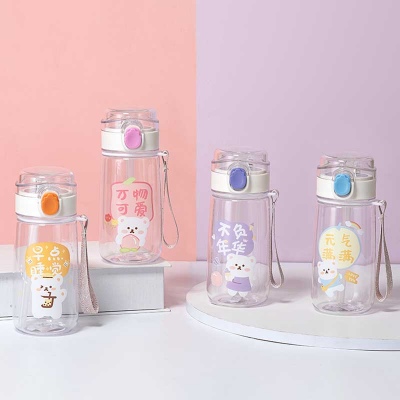 460ml文字小熊塑料杯（彩盒）