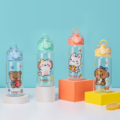 450ml开心动物弹跳玻璃杯