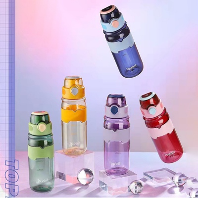 600ML达斯塑料杯户外运动水壶便携高颜值弹盖水杯