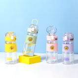 560ml核桃小鸭酷乐吸管太空塑料杯（彩盒）