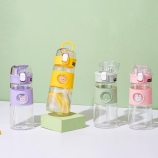 560ml窗边小动物酷乐吸管太空塑料杯（彩盒）