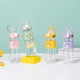 670ml窗边小动物酷乐吸管太空塑料杯(彩盒）