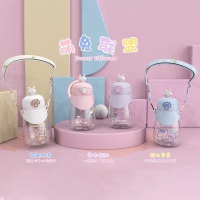 1000ML花园兔大肚塑料杯（彩盒）