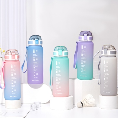 850ML亿本焕新太空塑料杯户外运动便携水杯（OPP袋）