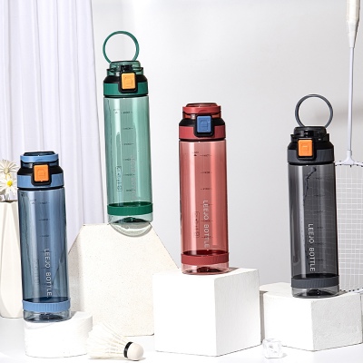 900ML立卓炫彩运动塑料杯简约透明太空杯（OPP袋）