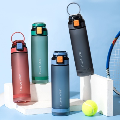 900ML立卓炫彩磨砂运动塑料杯便携太空杯（OPP袋）