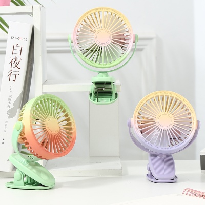 夹子网罩风扇彩虹