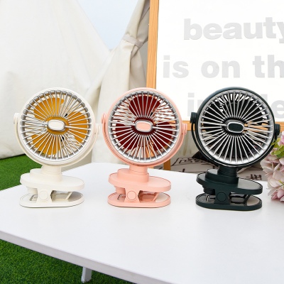 夹子摇头灯光风扇