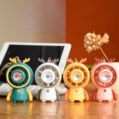 落日灯小鹿涡轮风扇