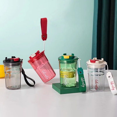 450ML可可咖啡塑料杯（彩盒）