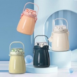 1000ML吨吨畅饮大肚保温杯304不锈钢大容量弹盖水杯