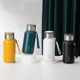 600ML茶水分离保温杯304不锈钢带茶隔商务直身水杯