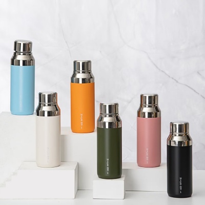 400ML简约时尚奈斯保温杯304不锈钢户外运动直身水杯