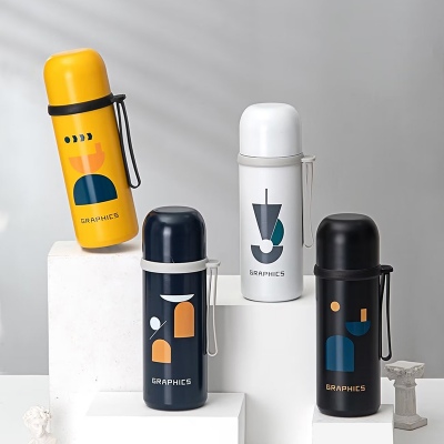 350ML几何系列清雅子弹头保温杯304不锈钢便携水杯