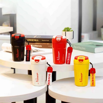 450ML舒米勒保温杯304不锈钢双饮可乐咖啡杯随行杯