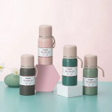 350ML高真空吊带保温杯304不锈钢简约子弹头水杯