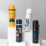 450ML几何系列清雅子弹头保温杯304不锈钢便携水杯