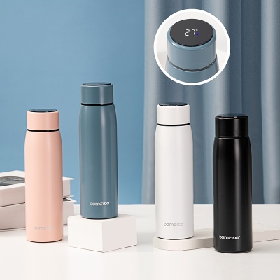 380ML悦享温显保温杯304不锈钢男女士商务办公水杯