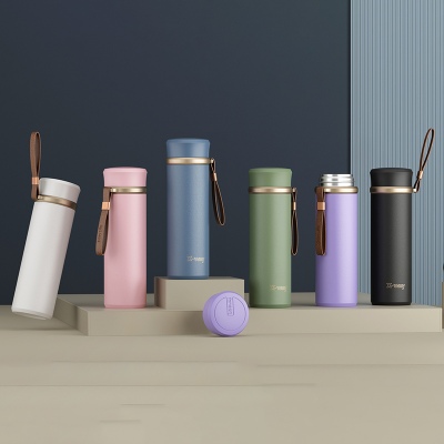 450ML白金系列领英保温杯304不锈钢简约商务水杯