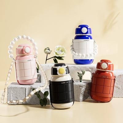 480ML桃桃心愿保温杯304不锈钢弹跳盖可斜挎水杯