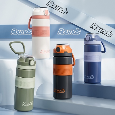 500ML酷乐超能运动保温杯304不锈钢时尚简约吸管杯