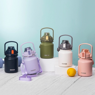 950ML道奇滤生活焖茶水壶316不锈钢大容量运动保温杯