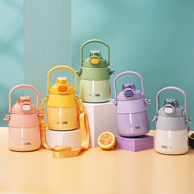 900ML道奇稚气双饮大肚保温杯316不锈钢大容量水杯