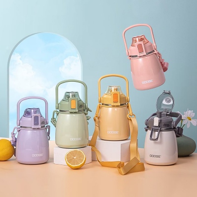 600ML道奇胖嘟嘟大肚保温杯316不锈钢便携运动水杯子