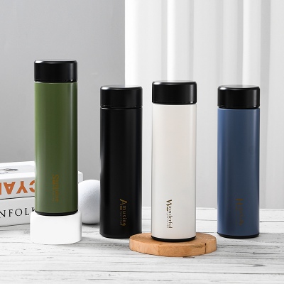 350ML简约文字斜面盖保温杯