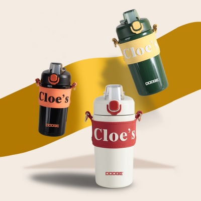 600ML道奇尚酷吸管茶仓保温杯