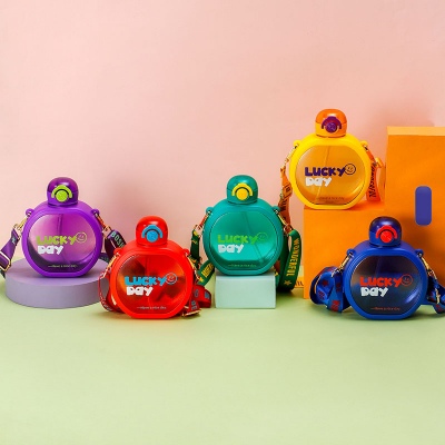 610ML语梦扁扁英文塑料杯