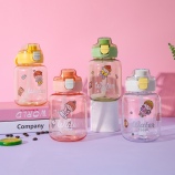 600ML手提弹盖塑料杯