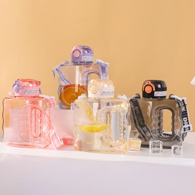 900ML几何墩墩塑料杯