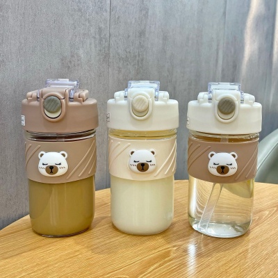 400ML新奢双饮公仔系列玻璃杯