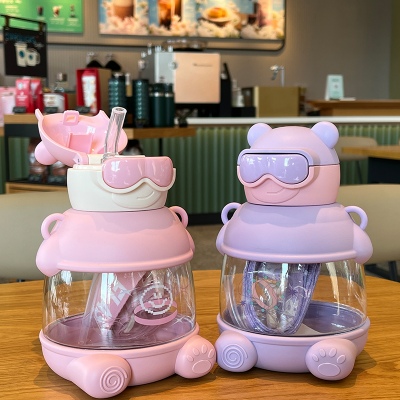 900ML熊警察塑料水杯