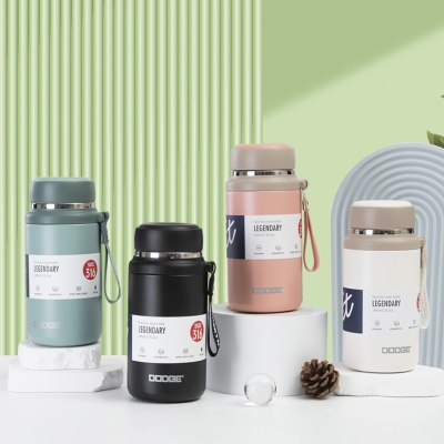 730ML道奇风尚提手分茶保温杯