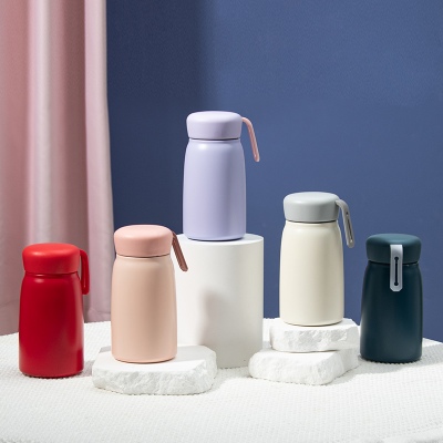 350ML素物系列美客杯可爱大肚保温杯学生便携水杯