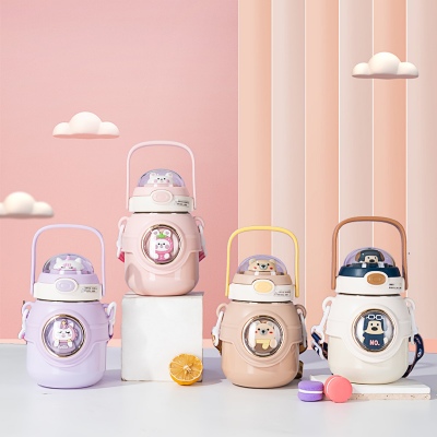 800ML双公仔大肚保温杯