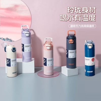 500ML小LOGO道奇瓦力休闲保温杯316不锈钢直饮杯