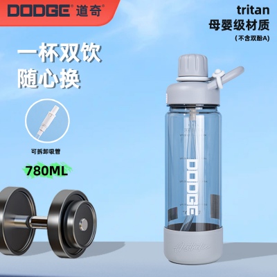 780ML道奇冰爽夏日吸吸塑料杯