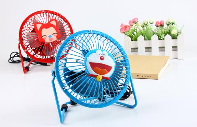 卡通USB铁艺小风扇