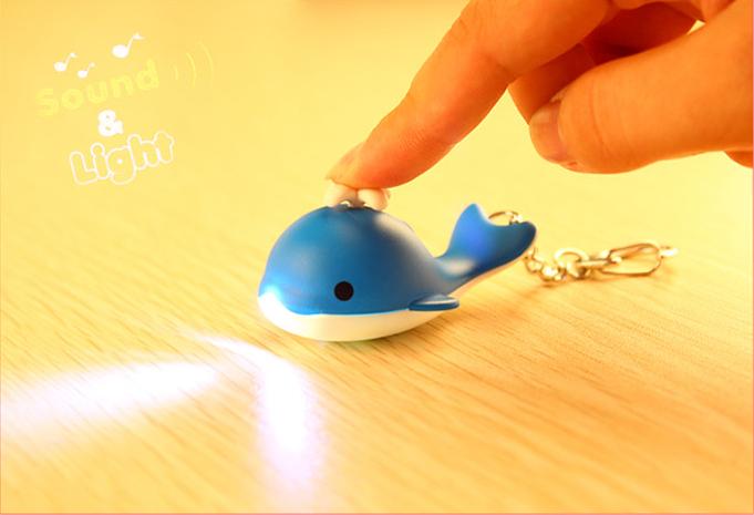 mini ZOO鲸鱼逗趣发声钥匙扣